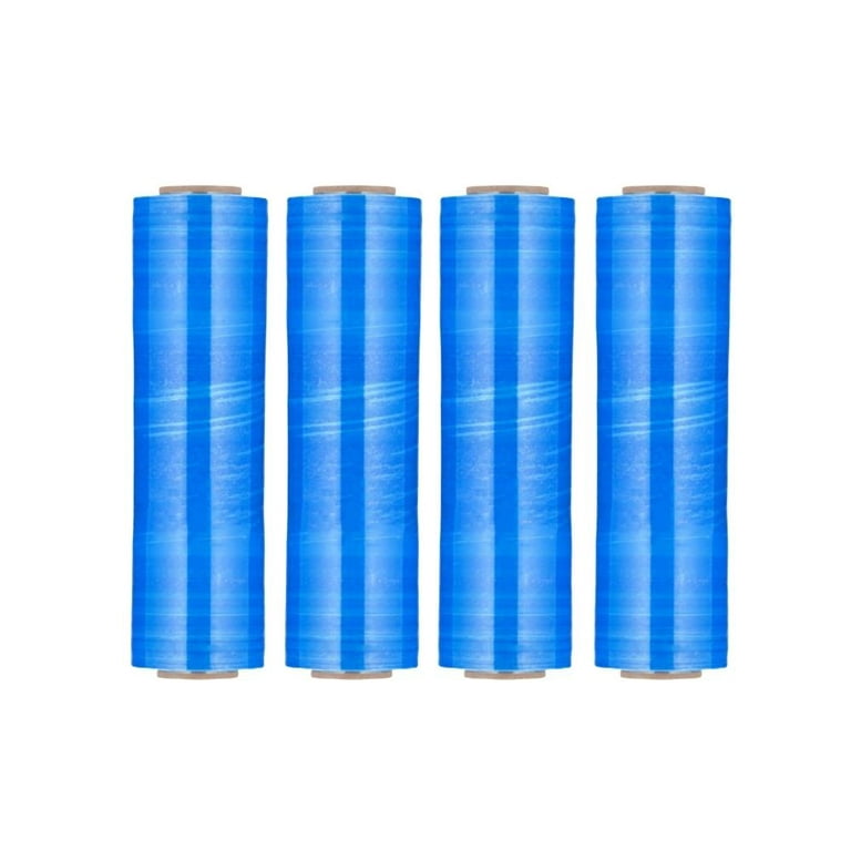 Movers Stretch Wrap Blue Hand Bundling Plastic Film 20 Inch x 1000 Feet 4  Rolls