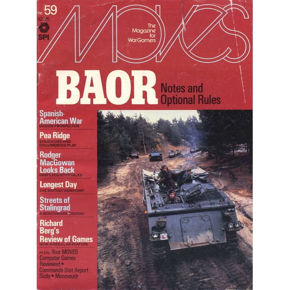 Moves Magazine #59 BAOR Notes and Optional Rules Magazine