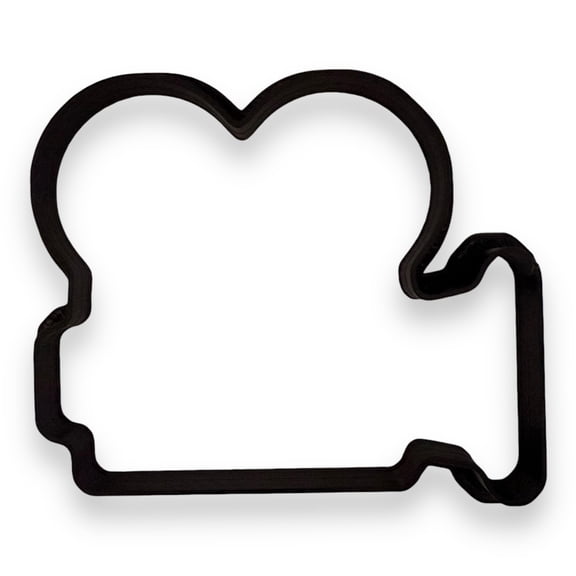 Movie Camera Cookie Cutter with Easy Push Design (4 inches)