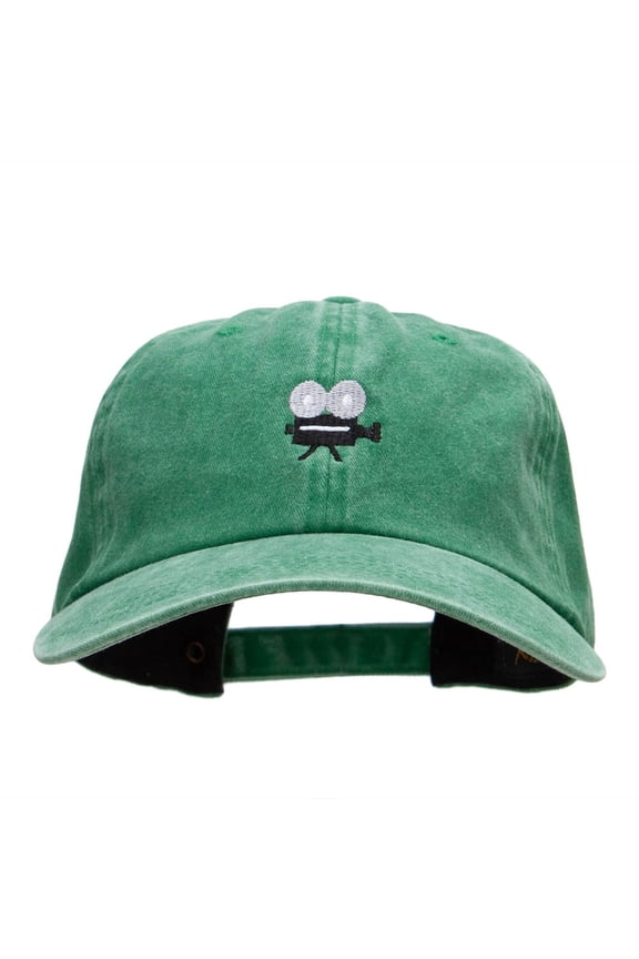 Movie Camera Embroidered Unstructured Cotton Cap - Kelly Green OSFM