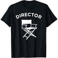 thumbnail image 1 of Movie Director T-Shirt, Filmmaker Director Chair Tee T-Shirt, 1 of 4