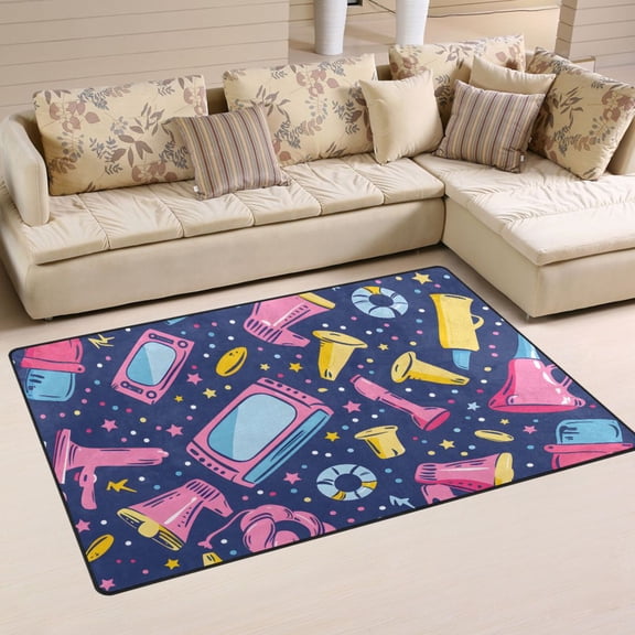 Movie Elements Area Rug Washable Floor Carpet Mat 60 x 39 inch for Bedroom Living Room Kids Room Home Decor