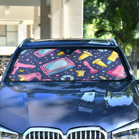 Movie Elements Automotive Front Car Windshield Sun Shade Reflector Foldable for Front Fit for Cars Truck SUVs