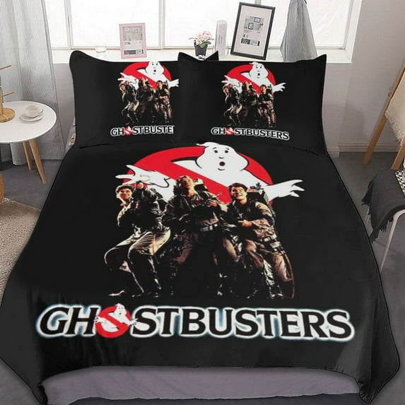 Movie Ghostbusters 3 Pieces Bedding Sets Comfortable Soft Comforter Sets Decoration Bedroom Gifts With 1 Duvet Cover 2 Pillowcases