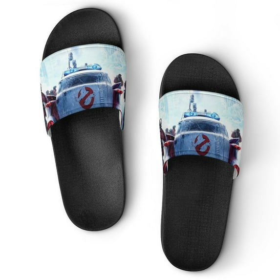 Movie Ghostbusters Frozen Empire Unisex Slippers Summer Beach Slippers Casual Non Slip Comfortable Slide Sandals Home Slippers For Men Women