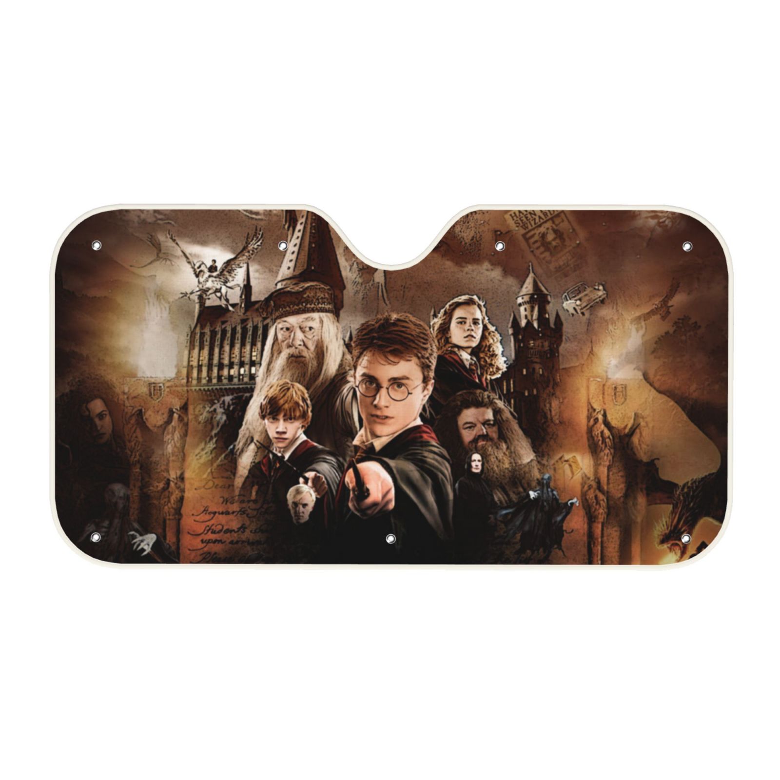Movie Harry Potter Foldable Car Windshield Sunshade Vehicle Automotive