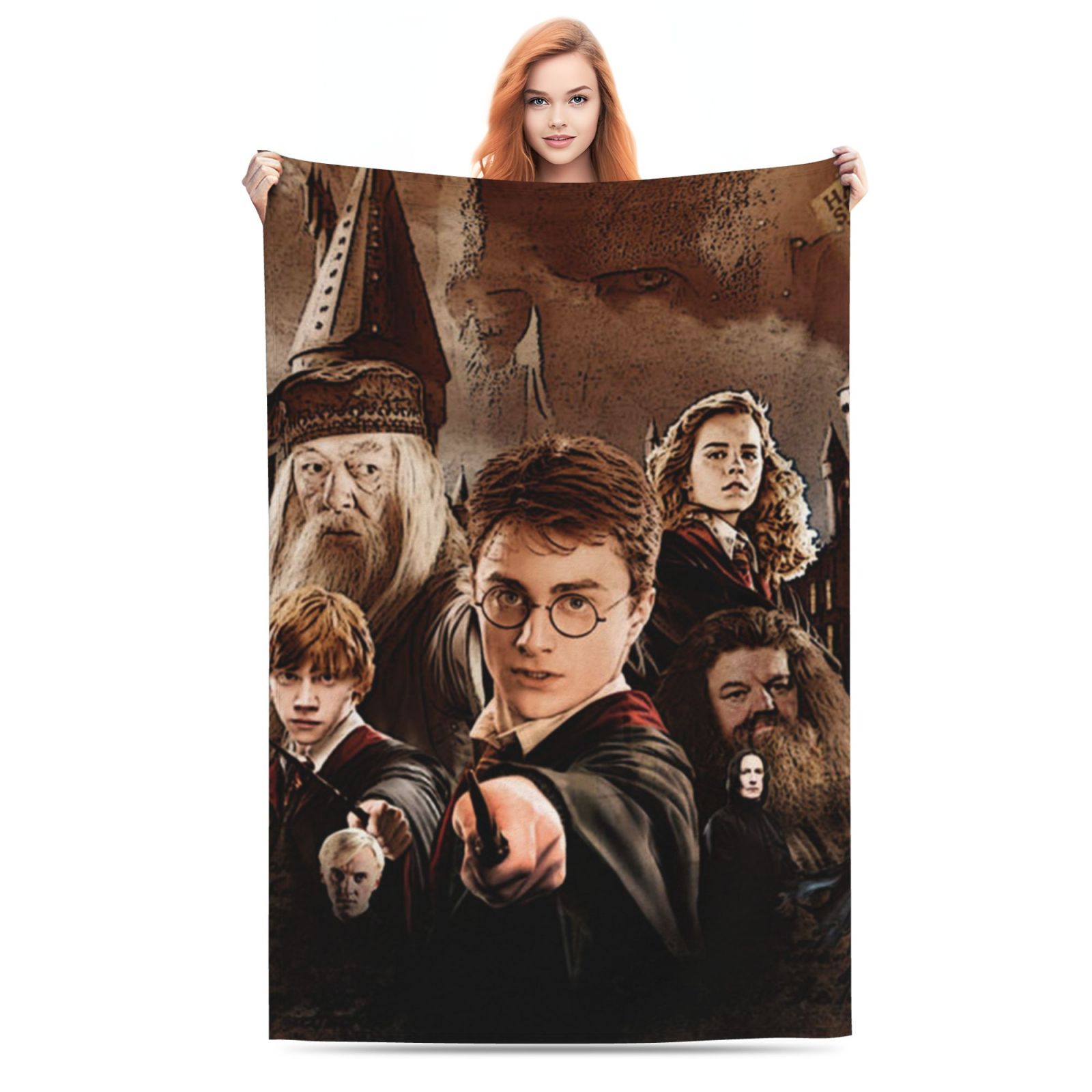 Movie Harry Potter Soft Blanket Fuzzy Fleece Antipilling Flannel Throw