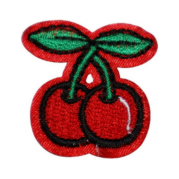 Movie Inspired Red, Green, and Black Cherry Sewing Patches & Appliques