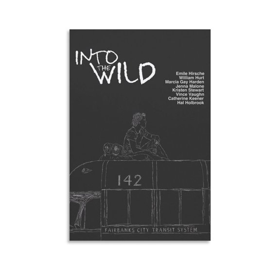 Movie Into The Wild Poster Picture Print Wall Art Poster Painting Canvas Posters Artworks Gift Room Aesthetic 12x18inch(30x45cm)