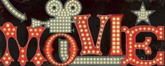 Movie Lights II Canvas Art - Pela Studio (10 x 20)