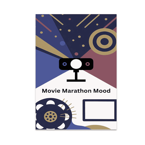 Movie Marathon Mood Poster Print - Home Cinema Enthusiast - 13x19 Poster Print