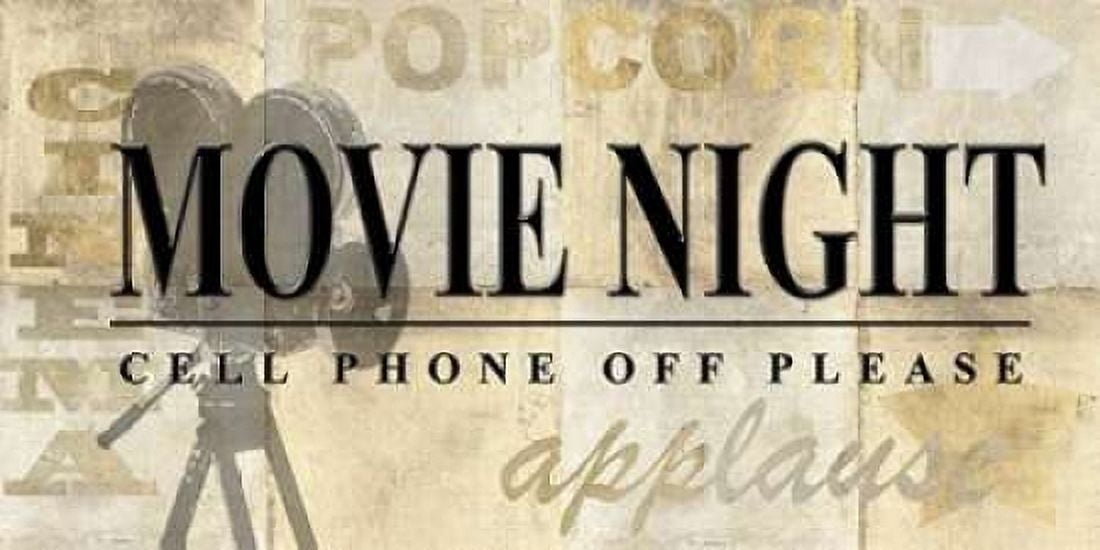 Movie Night Canvas Art - Z Studio (24 x 48)