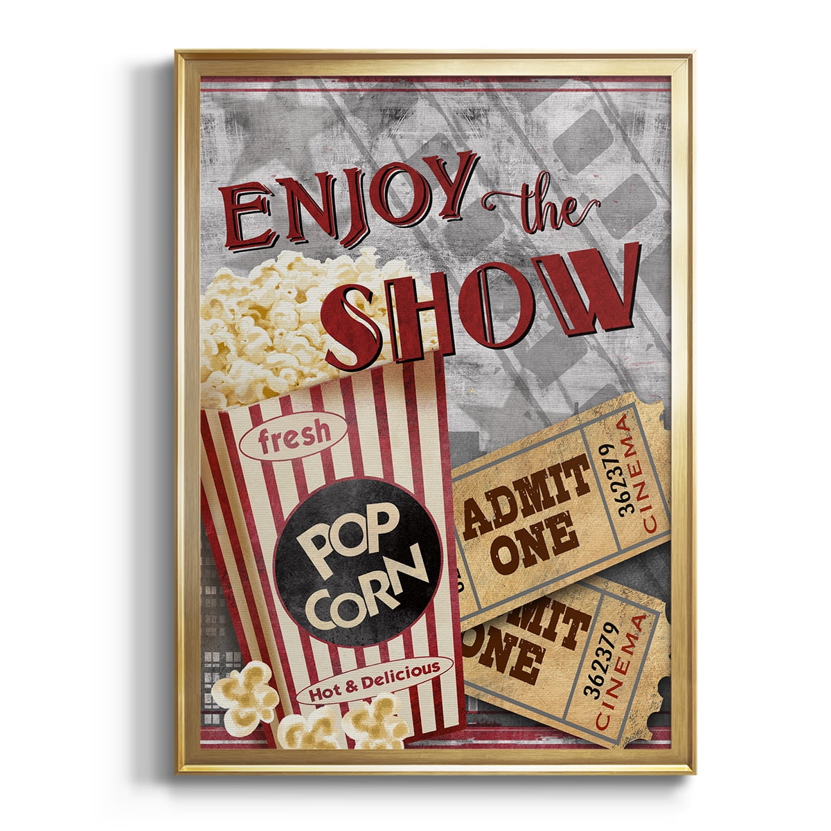 Movie Night I Premium Framed Print - Ready to Hang