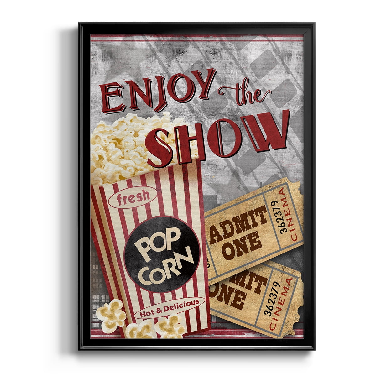 Movie Night I Premium Framed Print - Ready to Hang