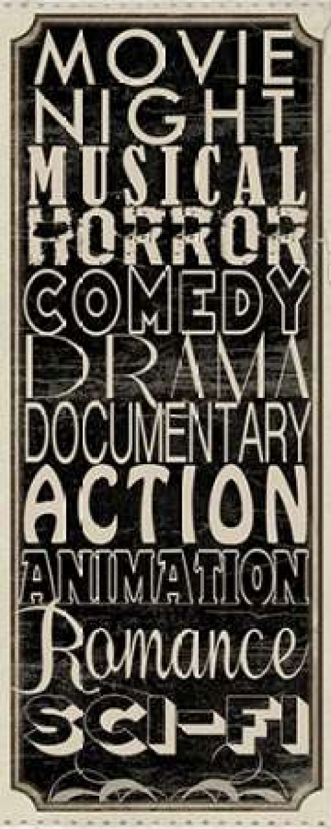 Movie Night II Canvas Art - Lisa Wolk (24 x 48)