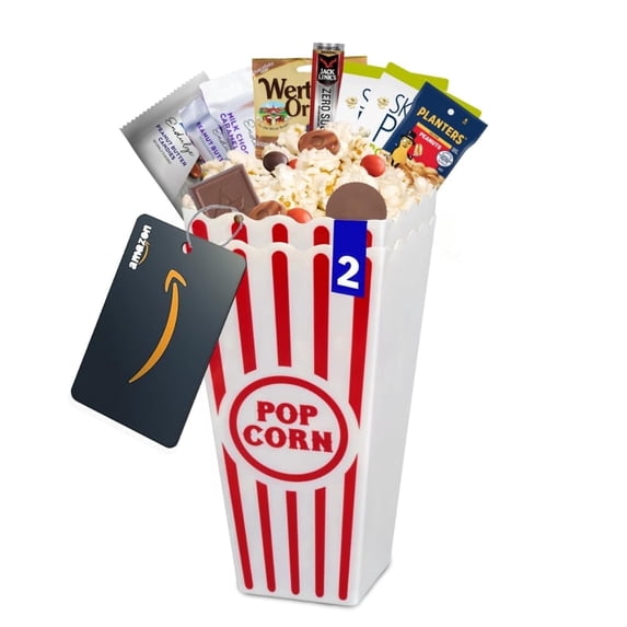 CocoSmile Movie Night Popcorn and Candy Gift Basket - Keto Cravings Chocolate