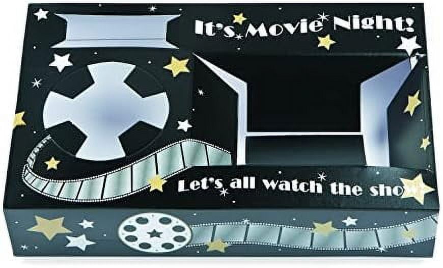 Movie Night Snack Trays Hold Popcorn, Box Of Candy And Drink For Movie
