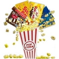 Movie Night corn and Candy Gift Basket Includes Movie Theater Butter