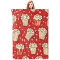 thumbnail image 1 of Movie Popcorn Blanket Gifts for Women Girls Adults Kids Soft Warm Lightweight Cozy Cinema Popcorn Theme Throw Blankets for Bed Sofa Couch Living Room Decor 80x60in, 1 of 6