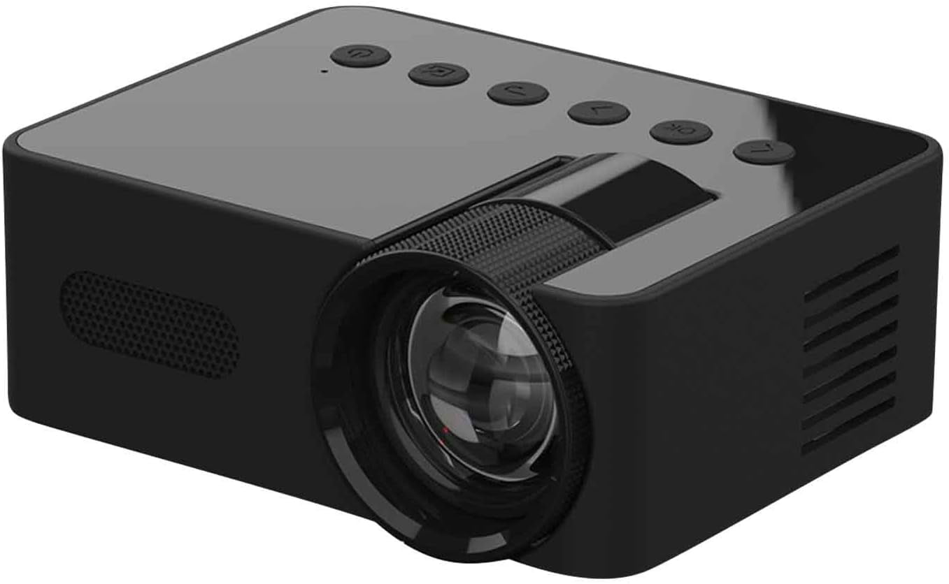 Movie Portable Projector with USB, Audio Interface, 1920 x 1080 Resolution Video Projector, 1080p