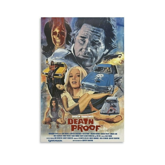 Movie Poster Death Proof Posters Wall Art Decor Print Picture Paintings for Living Room Bedroom Decoration