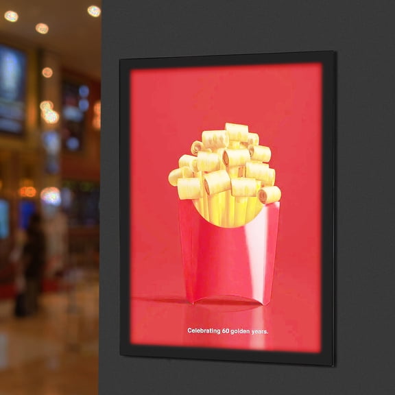 Movie Poster Frame LED Light Box Art Picture Advertising Display Sign Frame 12W