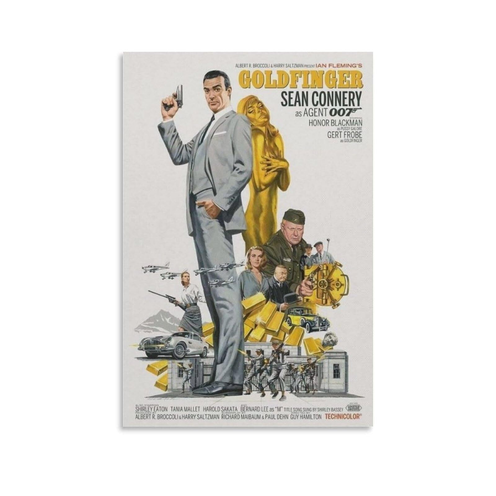 Movie Poster Goldfinger (1964) Canvas Wall Art Poster For Room Aesthetic  And Decoration - Walmart.com, image size:1600x1600