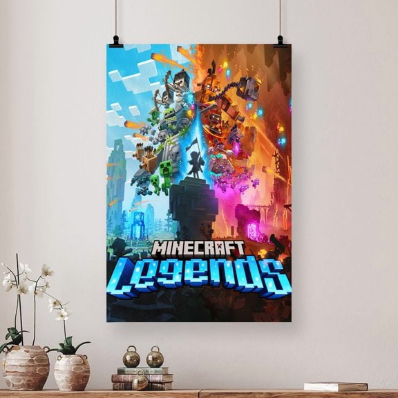 Movie Poster Minecraft: Legends - Key Art Wall Poster Size 24''x36'' - Kiloa