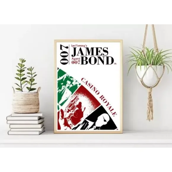 Movie Poster/Print, Hollywood Casino Royale James Bond Wall Print NO FRAMED POSTER, Home Decor, Vintage Art Print, Haging Poster, Cute Birthday Gift, Wall Art