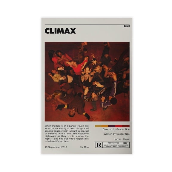 Movie Posters Climax Living Room Bedroom Study Decoration5 Canvas Poster