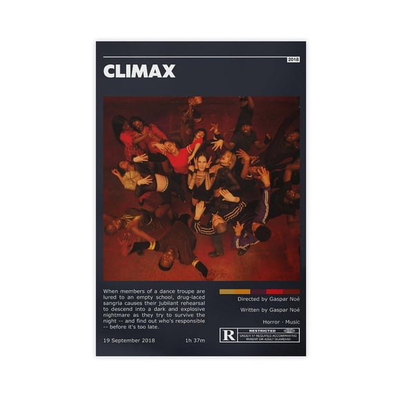 Movie Posters Climax Living Room Bedroom Study Decoration7 Canvas Poster