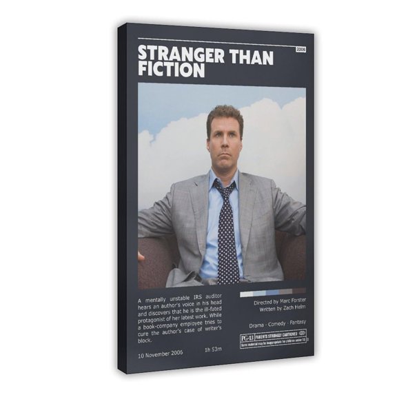 Movie Posters Stranger Than Fiction Living Room Bedroom Study Decoration4 Canvas Poster