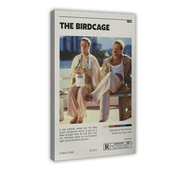 Movie Posters The Birdcage Living Room Bedroom Study Decoration4 Canvas Poster