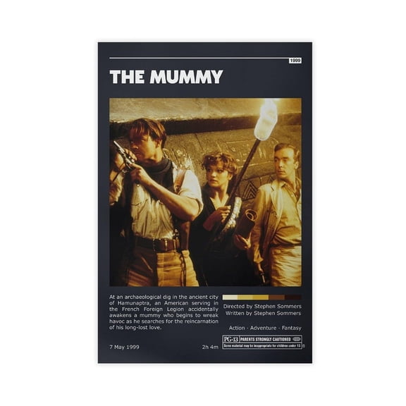 Movie Posters The Mummy Living Room Bedroom Study Decoration0 Canvas Poster
