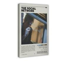 Movie Posters The Sociale Network Living Room Bedroom Study Decoration9 Canvas Poster