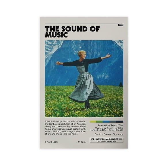 Movie Posters The Sound Of Music Living Room Bedroom Study Decoration8 Canvas Poster