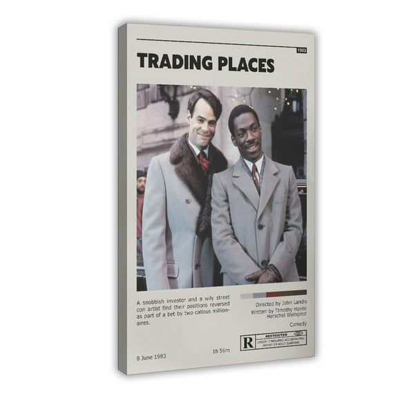 Movie Posters Trading Places Living Room Bedroom Study Decoration9 Canvas Poster