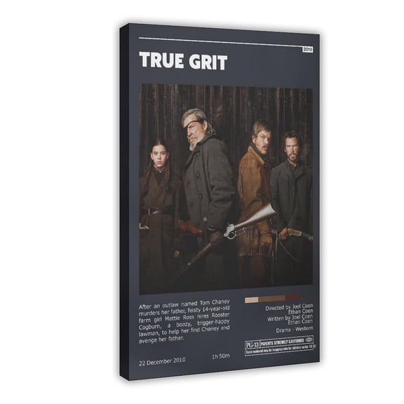 Movie Posters True Grit Living Room Bedroom Study Decoration7 Canvas Poster