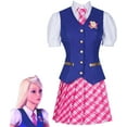 thumbnail image 1 of Movie Princess Charm School Delancey Wen  Woman Top Skirt Suit JK Uniform Halloween Costume, 1 of 7