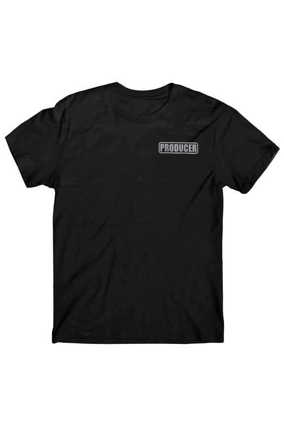 Movie Producer t shirt, reflective logo, film producer t shirt