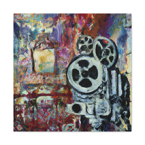 Movie Projector Illuminated - Canvas