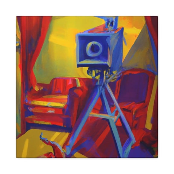 "Movie Projector Illuminated" - Canvas