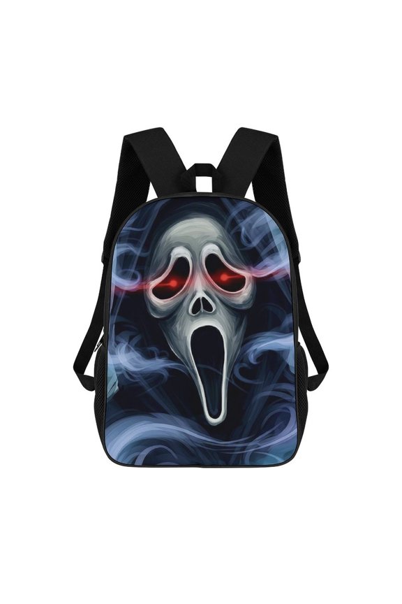 Movie Scream Backpack 17 Inch Large Capacity Casual School Bag Lightweight Daypack Laptop Bag Travel Hiking Camping