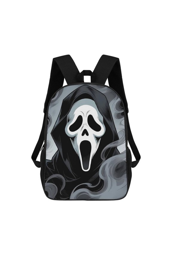 Movie Scream Backpack 17 Inch Large Capacity Casual School Bag Lightweight Daypack Laptop Bag Travel Hiking Camping