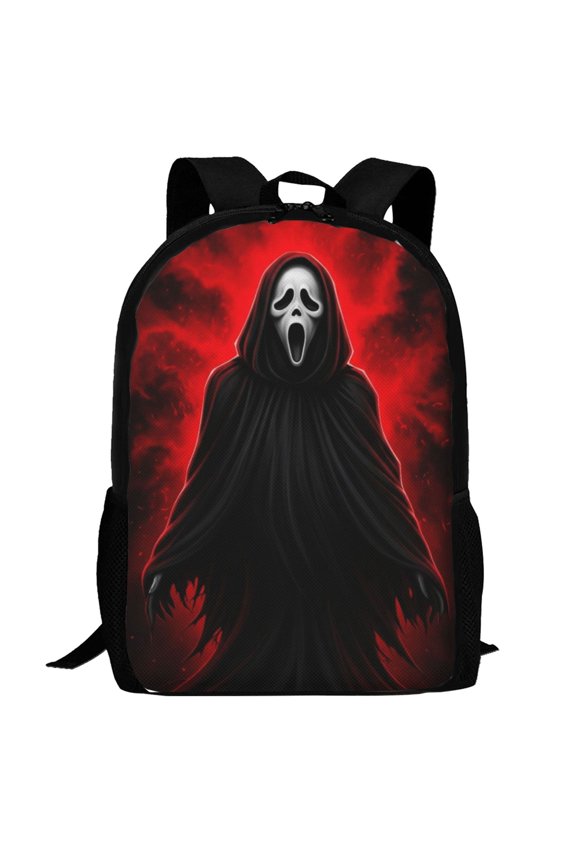 Movie Scream Backpack,3d Print Laptop Backpack Lightweight Casual Daypack Bookbag Multi-Function Travel Backpack 16.5 In