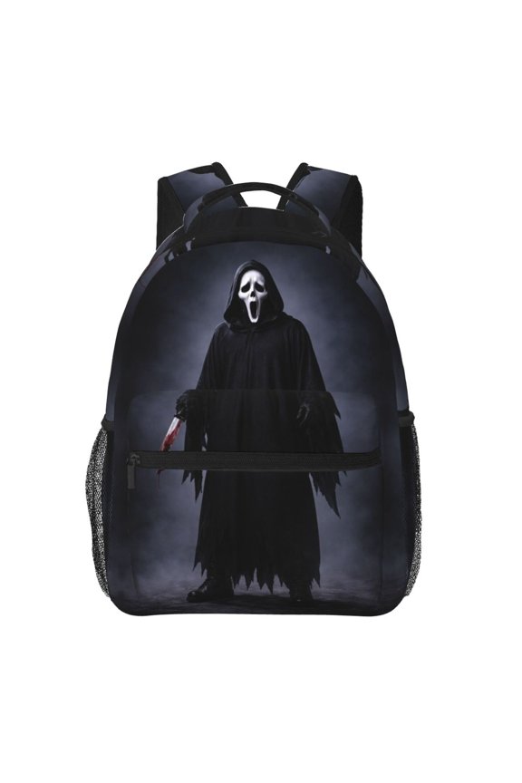 Movie Scream Backpack Lightweight Bookbag Casual Daypack For Women Men Travel Laptop Bag Multifunctional Bag