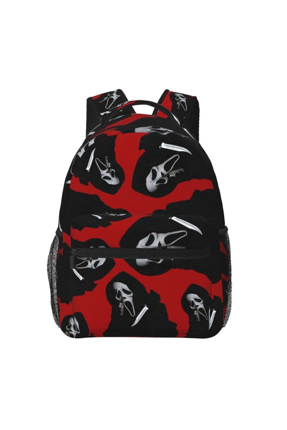 Movie Scream Backpack Lightweight Bookbag Casual Daypack For Women Men Travel Laptop Bag Multifunctional Bag
