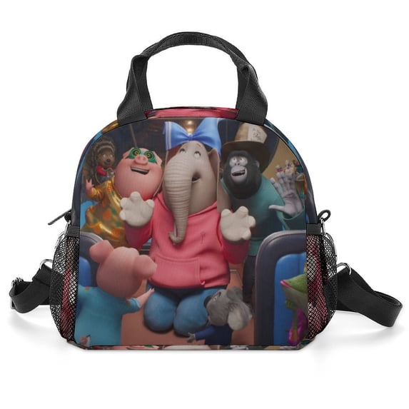 Movie Sing 2 Portable Lunch Bag, Insulated Lunch Box Reusable Lunch Totes Bag for Camping Hiking Travel Picnic