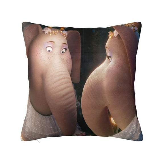 Movie Sing 2 Throw Pillow Cover Decoration Pillow Case Cushion Home Decor for Home Sofa Couch 12"x12"