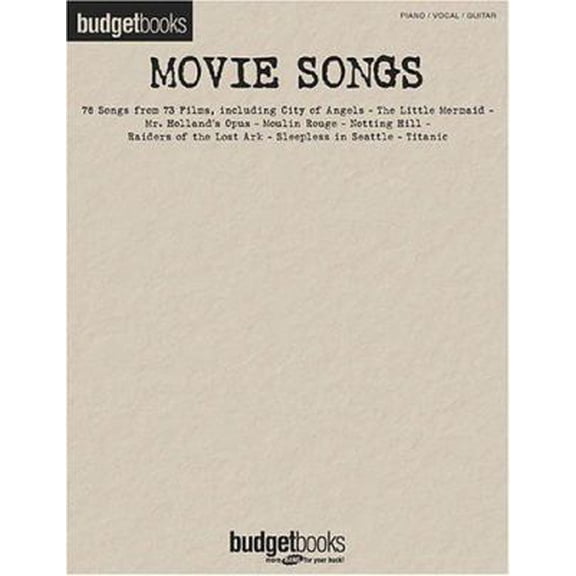 Pre-Owned Movie Songs: 76 Songs from 73 Films Budget Books (Paperback) 0634040642 9780634040641